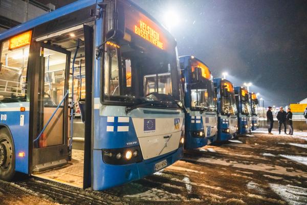 Solidarity with Ukraine - School buses from Finland